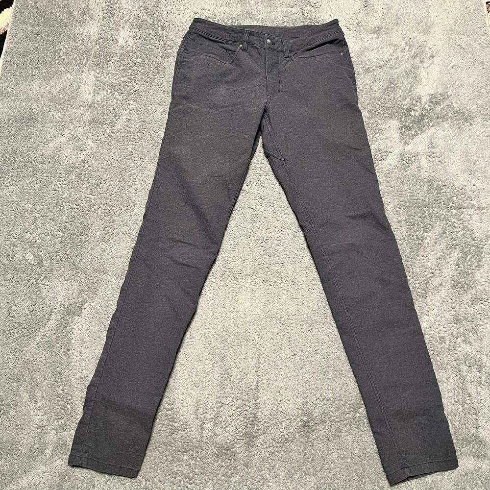 Lululemon Pants Mens 30 ABC Skinny Tech Canvas Heathered Blue M5992S